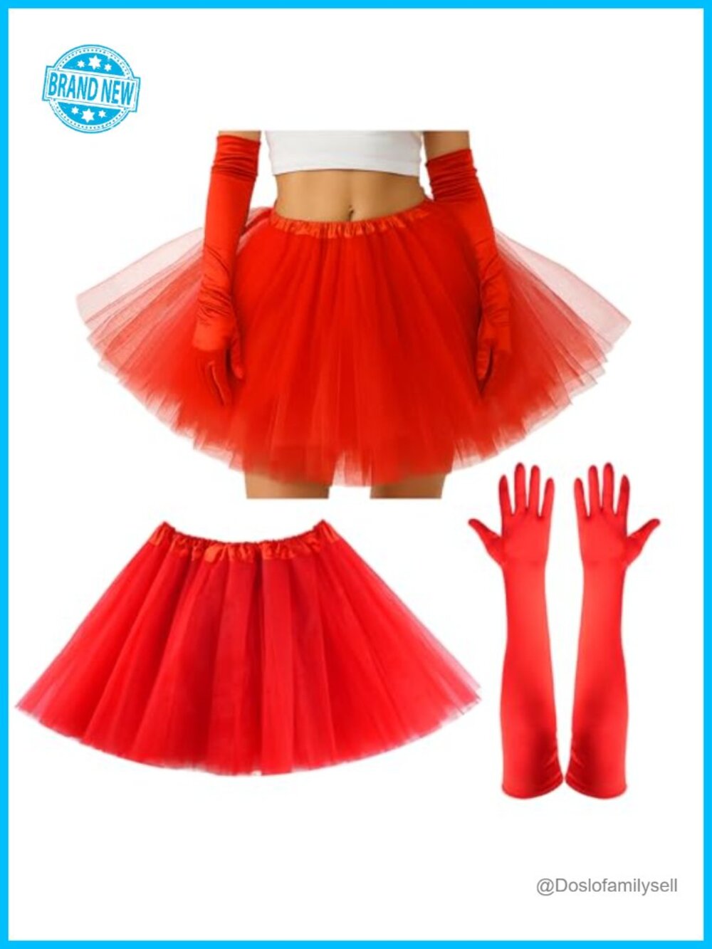 5 Layer Fluffy Tulle Tutu Skirt Ballet Bubble Adult Costume Accessory